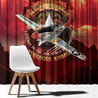 Red Tails Tuskegee Airmen Window Curtain Honoring The Legend