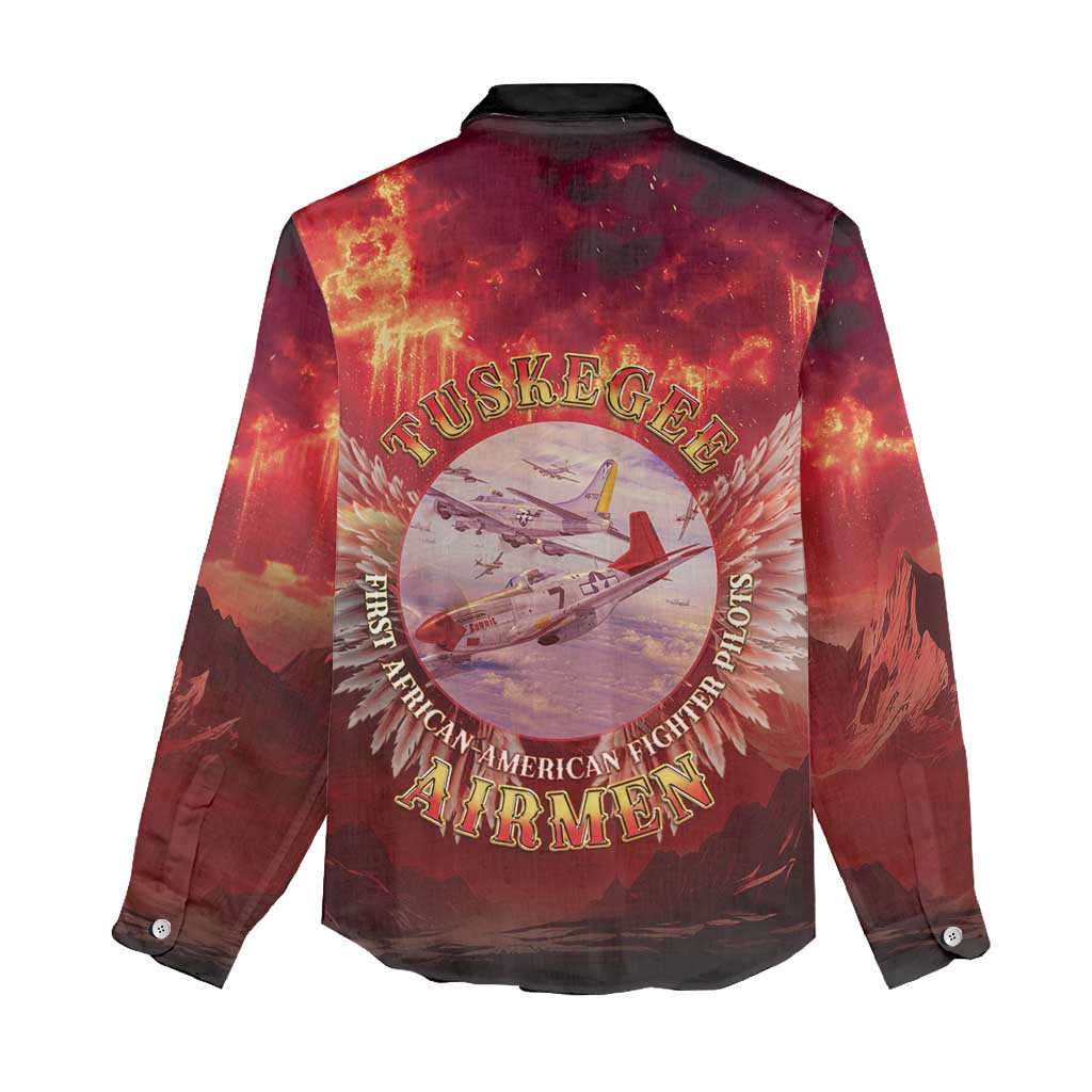 Red Tails Tuskegee Airmen Women Casual Shirt Honoring The Legend