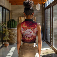 Red Tails Tuskegee Airmen Women Sleeveless Polo Shirt Honoring The Legend