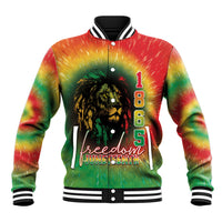 Juneteenth Freedom Day Baseball Jacket Reggae Tie Dye Style LT05 - Wonder Print Shop
