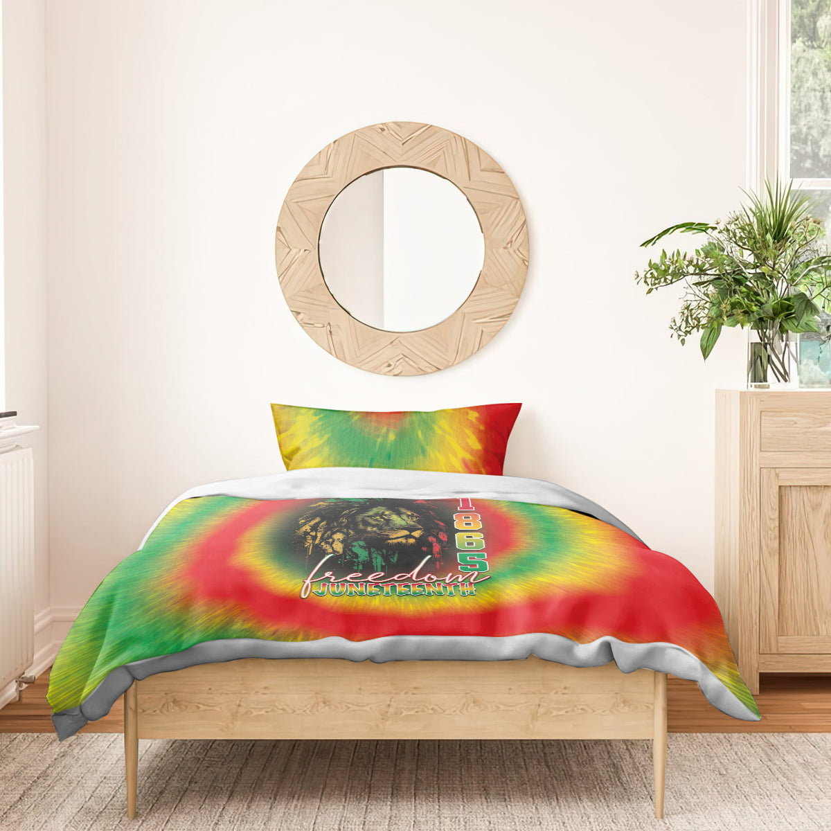 Juneteenth Freedom Day Bedding Set Reggae Tie Dye Style LT05 - Wonder Print Shop