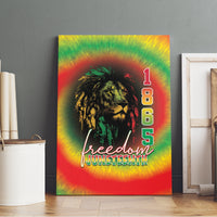 Juneteenth Freedom Day Canvas Wall Art Reggae Tie Dye Style LT05 - Wonder Print Shop