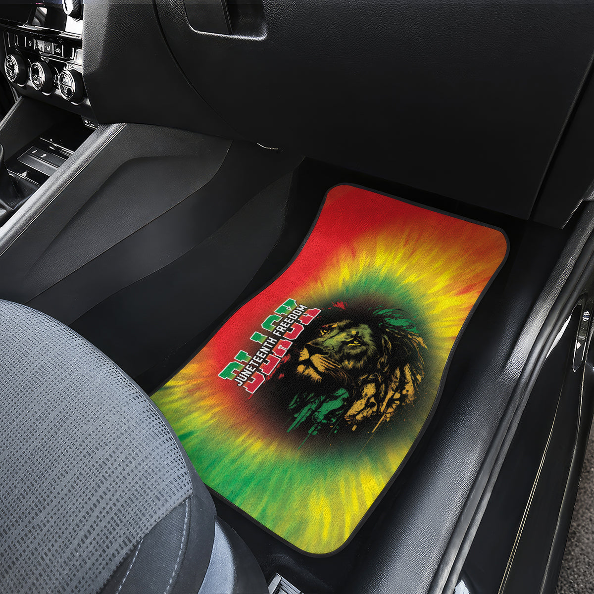 Juneteenth Freedom Day Car Mats Reggae Tie Dye Style LT05 - Wonder Print Shop