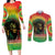 Juneteenth Freedom Day Couples Matching Long Sleeve Bodycon Dress and Long Sleeve Button Shirt Reggae Tie Dye Style LT05 - Wonder Print Shop