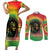 Juneteenth Freedom Day Couples Matching Short Sleeve Bodycon Dress and Long Sleeve Button Shirt Reggae Tie Dye Style LT05 - Wonder Print Shop