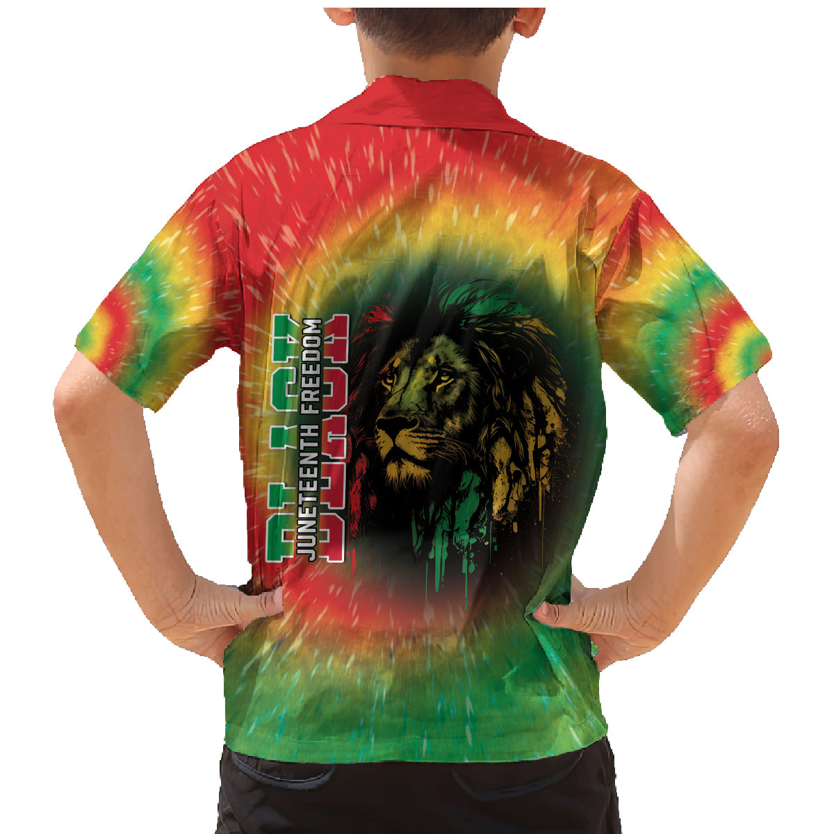 Juneteenth Freedom Day Family Matching Mermaid Dress and Hawaiian Shirt Reggae Tie Dye Style LT05 - Wonder Print Shop