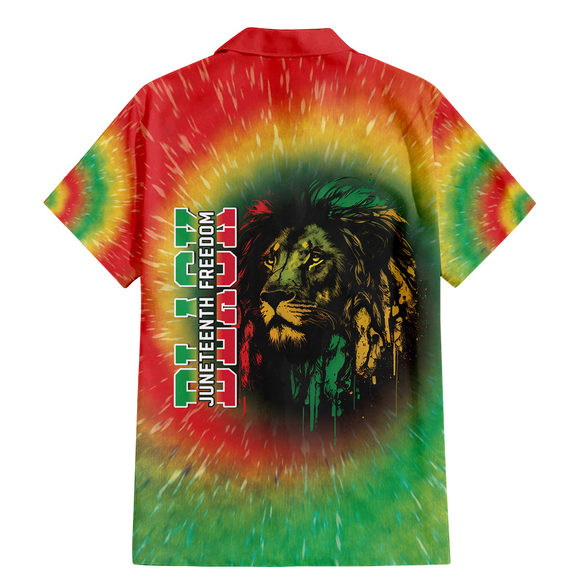 Juneteenth Freedom Day Family Matching Mermaid Dress and Hawaiian Shirt Reggae Tie Dye Style LT05 - Wonder Print Shop