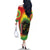 Juneteenth Freedom Day Family Matching Off The Shoulder Long Sleeve Dress and Hawaiian Shirt Reggae Tie Dye Style LT05 - Wonder Print Shop
