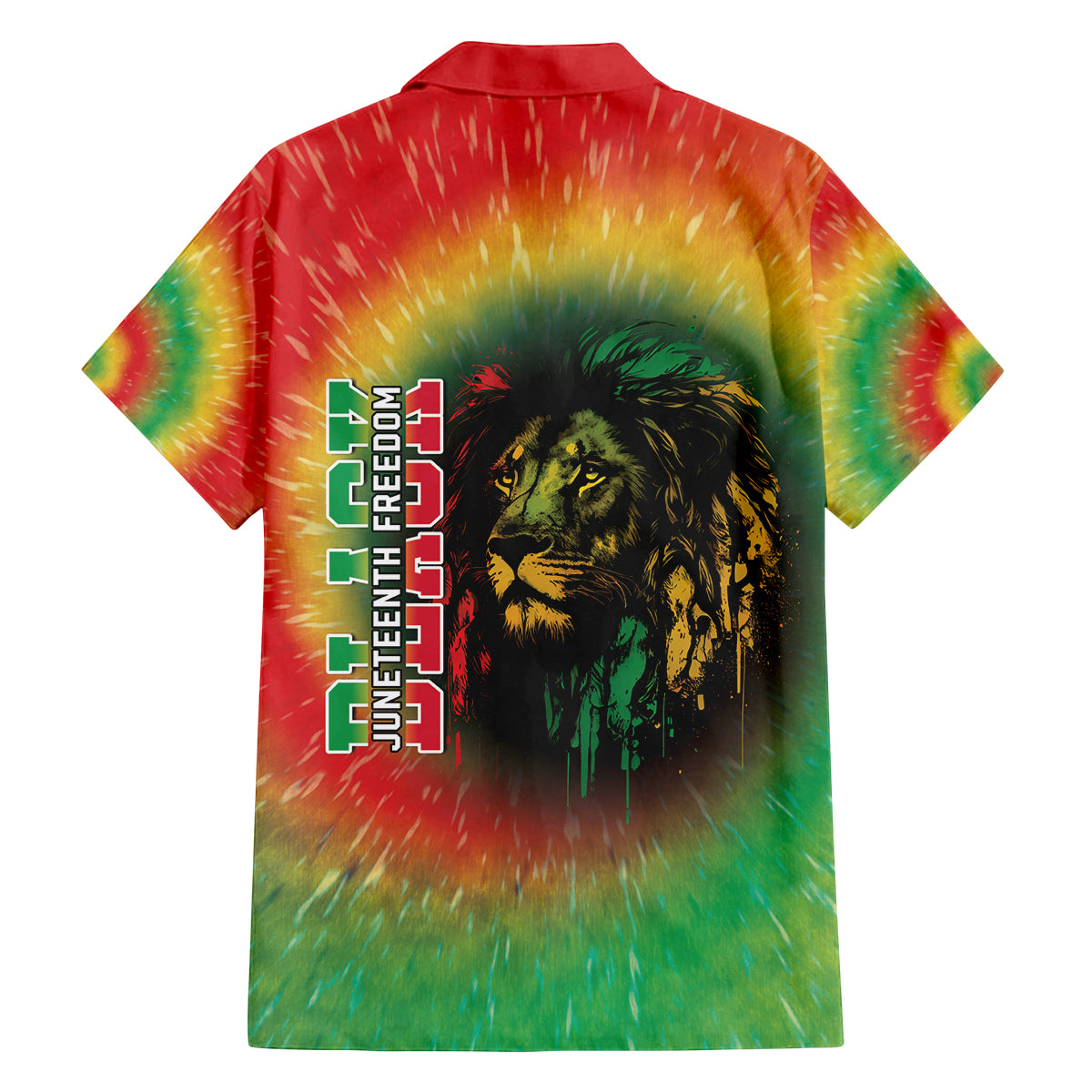 Juneteenth Freedom Day Family Matching Puletasi and Hawaiian Shirt Reggae Tie Dye Style LT05 - Wonder Print Shop