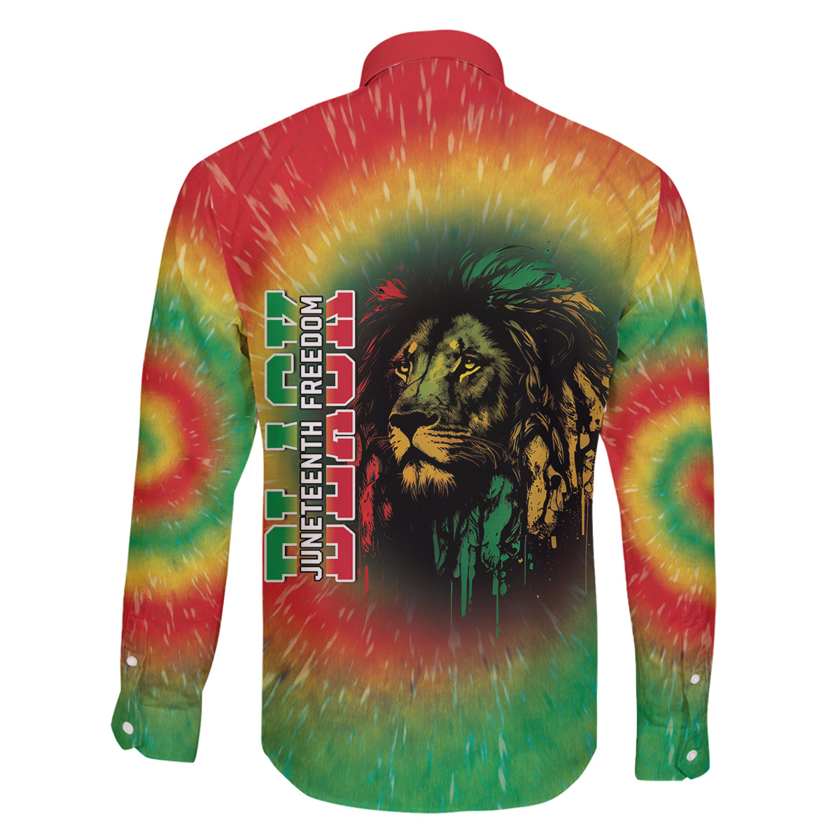 Juneteenth Freedom Day Family Matching Puletasi and Hawaiian Shirt Reggae Tie Dye Style LT05 - Wonder Print Shop