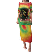 Juneteenth Freedom Day Family Matching Puletasi and Hawaiian Shirt Reggae Tie Dye Style LT05 - Wonder Print Shop