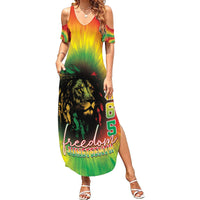 Juneteenth Freedom Day Family Matching Summer Maxi Dress and Hawaiian Shirt Reggae Tie Dye Style LT05 - Wonder Print Shop