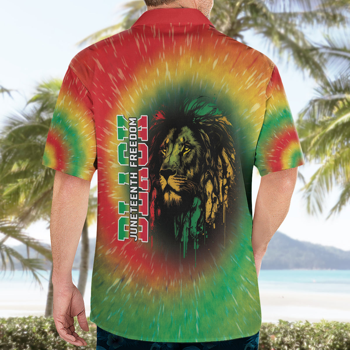 Juneteenth Freedom Day Hawaiian Shirt Reggae Tie Dye Style LT05 - Wonder Print Shop
