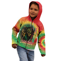 Juneteenth Freedom Day Kid Hoodie Reggae Tie Dye Style LT05 - Wonder Print Shop