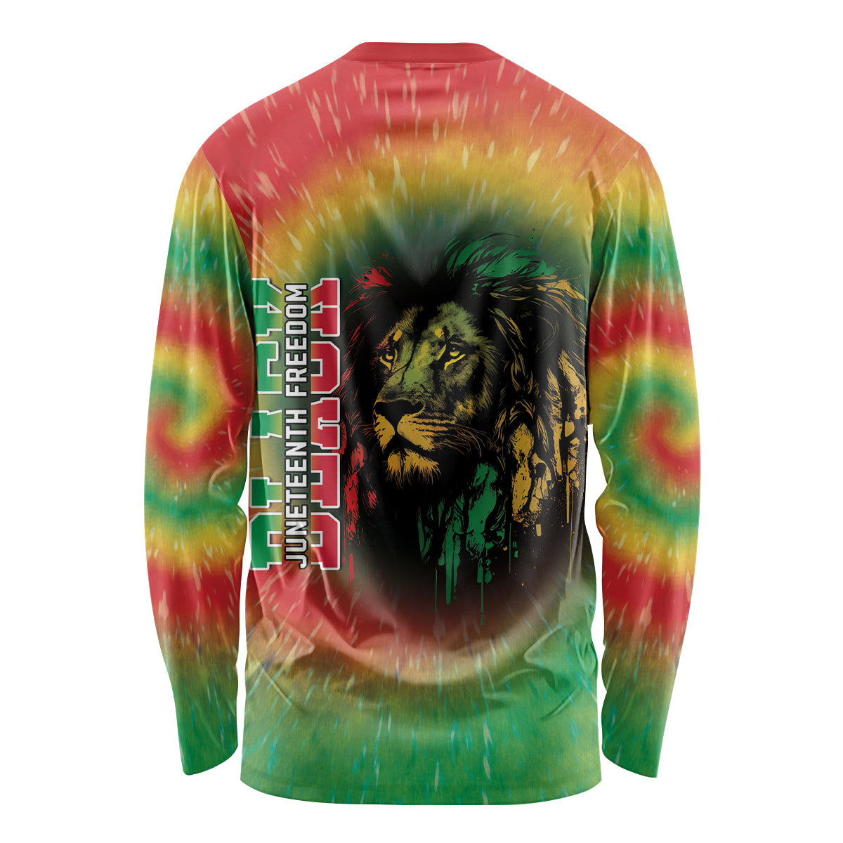 Juneteenth Freedom Day Long Sleeve Shirt Reggae Tie Dye Style LT05 - Wonder Print Shop