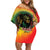 Juneteenth Freedom Day Off Shoulder Short Dress Reggae Tie Dye Style LT05 - Wonder Print Shop