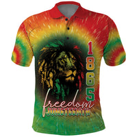 Juneteenth Freedom Day Polo Shirt Reggae Tie Dye Style LT05 - Wonder Print Shop