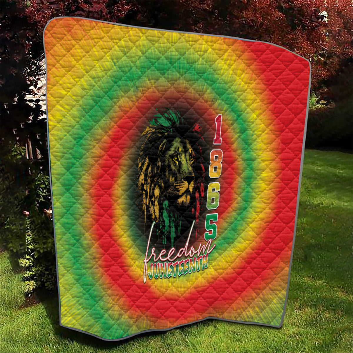 Juneteenth Freedom Day Quilt Reggae Tie Dye Style LT05 - Wonder Print Shop