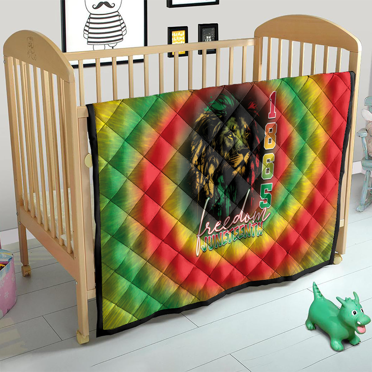 Juneteenth Freedom Day Quilt Reggae Tie Dye Style LT05 - Wonder Print Shop