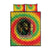 Juneteenth Freedom Day Quilt Bed Set Reggae Tie Dye Style