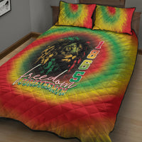 Juneteenth Freedom Day Quilt Bed Set Reggae Tie Dye Style LT05 - Wonder Print Shop
