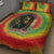 Juneteenth Freedom Day Quilt Bed Set Reggae Tie Dye Style