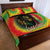 Juneteenth Freedom Day Quilt Bed Set Reggae Tie Dye Style