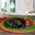 Juneteenth Freedom Day Round Carpet Reggae Tie Dye Style