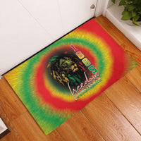Juneteenth Freedom Day Rubber Doormat Reggae Tie Dye Style LT05 - Wonder Print Shop