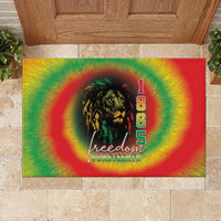 Juneteenth Freedom Day Rubber Doormat Reggae Tie Dye Style LT05 - Wonder Print Shop