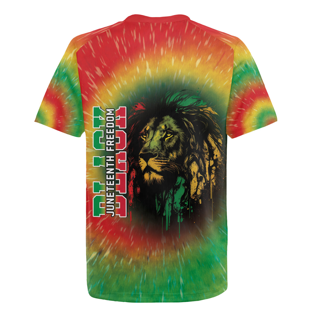 Juneteenth Freedom Day Rugby Jersey Reggae Tie Dye Style LT05 - Wonder Print Shop