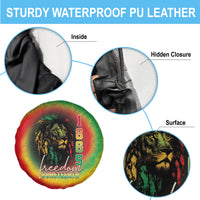 Juneteenth Freedom Day Spare Tire Cover Reggae Tie Dye Style LT05 - Wonder Print Shop