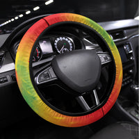 Juneteenth Freedom Day Steering Wheel Cover Reggae Tie Dye Style LT05 - Wonder Print Shop