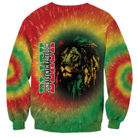 Juneteenth Freedom Day Sweatshirt Reggae Tie Dye Style LT05 - Wonder Print Shop