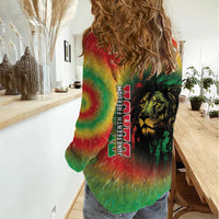 Juneteenth Freedom Day Women Casual Shirt Reggae Tie Dye Style LT05 - Wonder Print Shop