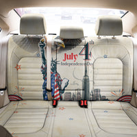 United States Independence Day Back Car Seat Cover Freedom 4th Of July Beige Version LT05 - Wonder Print Shop