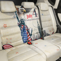 United States Independence Day Back Car Seat Cover Freedom 4th Of July Beige Version LT05 - Wonder Print Shop