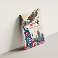 United States Independence Day Canvas Wall Art Freedom 4th Of July Beige Version LT05 - Wonder Print Shop
