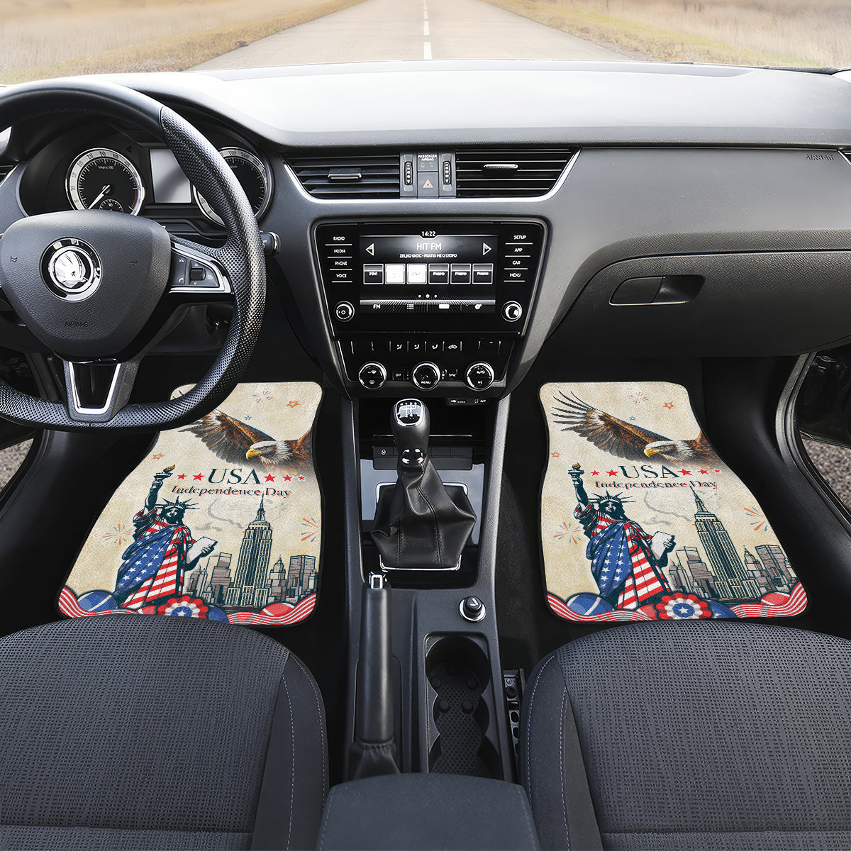 United States Independence Day Car Mats Freedom 4th Of July Beige Version LT05 - Wonder Print Shop
