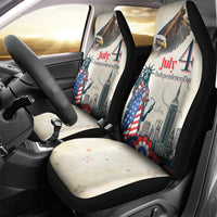 United States Independence Day Car Seat Cover Freedom 4th Of July Beige Version LT05 - Wonder Print Shop