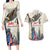 Personalised United States Independence Day Couples Matching Long Sleeve Bodycon Dress and Hawaiian Shirt Freedom 4th Of July Beige Version LT05 - Wonder Print Shop