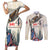 Personalised United States Independence Day Couples Matching Short Sleeve Bodycon Dress and Long Sleeve Button Shirt Freedom 4th Of July Beige Version LT05 - Wonder Print Shop