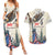Personalised United States Independence Day Couples Matching Summer Maxi Dress and Hawaiian Shirt Freedom 4th Of July Beige Version LT05 - Wonder Print Shop