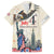 Personalised United States Independence Day Family Matching Long Sleeve Bodycon Dress and Hawaiian Shirt Freedom 4th Of July Beige Version LT05 - Wonder Print Shop
