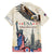 Personalised United States Independence Day Family Matching Long Sleeve Bodycon Dress and Hawaiian Shirt Freedom 4th Of July Beige Version LT05 - Wonder Print Shop