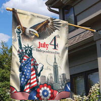 United States Independence Day Garden Flag Freedom 4th Of July Beige Version LT05 - Wonder Print Shop