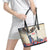 United States Independence Day Leather Tote Bag Freedom 4th Of July Beige Version