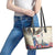 United States Independence Day Leather Tote Bag Freedom 4th Of July Beige Version