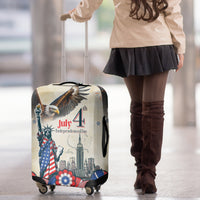 United States Independence Day Luggage Cover Freedom 4th Of July Beige Version LT05 - Wonder Print Shop