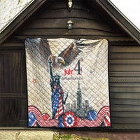 United States Independence Day Quilt Freedom 4th Of July Beige Version LT05 - Wonder Print Shop